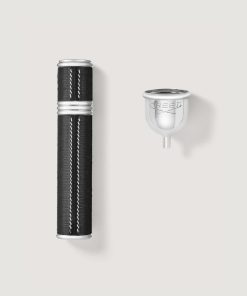 Refillable Travel Perfume Atomizer 10ml - Silver/Black