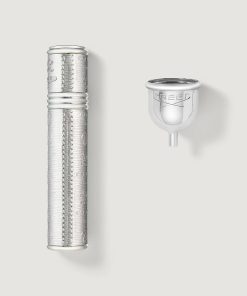 Refillable Travel Perfume Atomizer 10ml - Silver/Silver