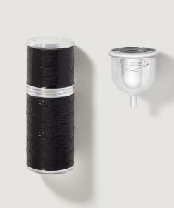 Refillable Travel Perfume Atomizer 50ml - Silver/Black