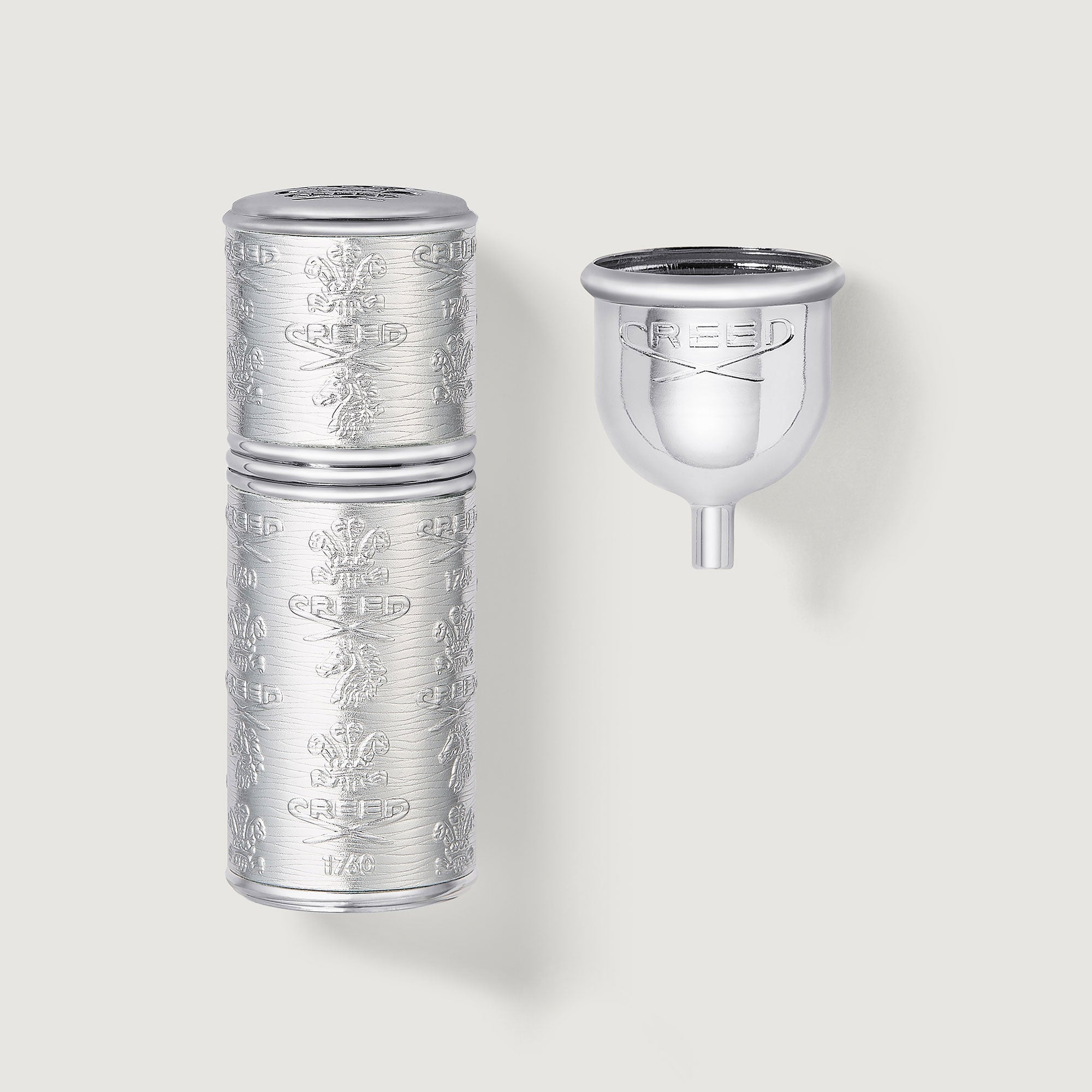 Refillable Travel Perfume Atomizer 50ml - Silver/Silver