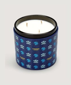 Vanisia Leather Candle - Blue